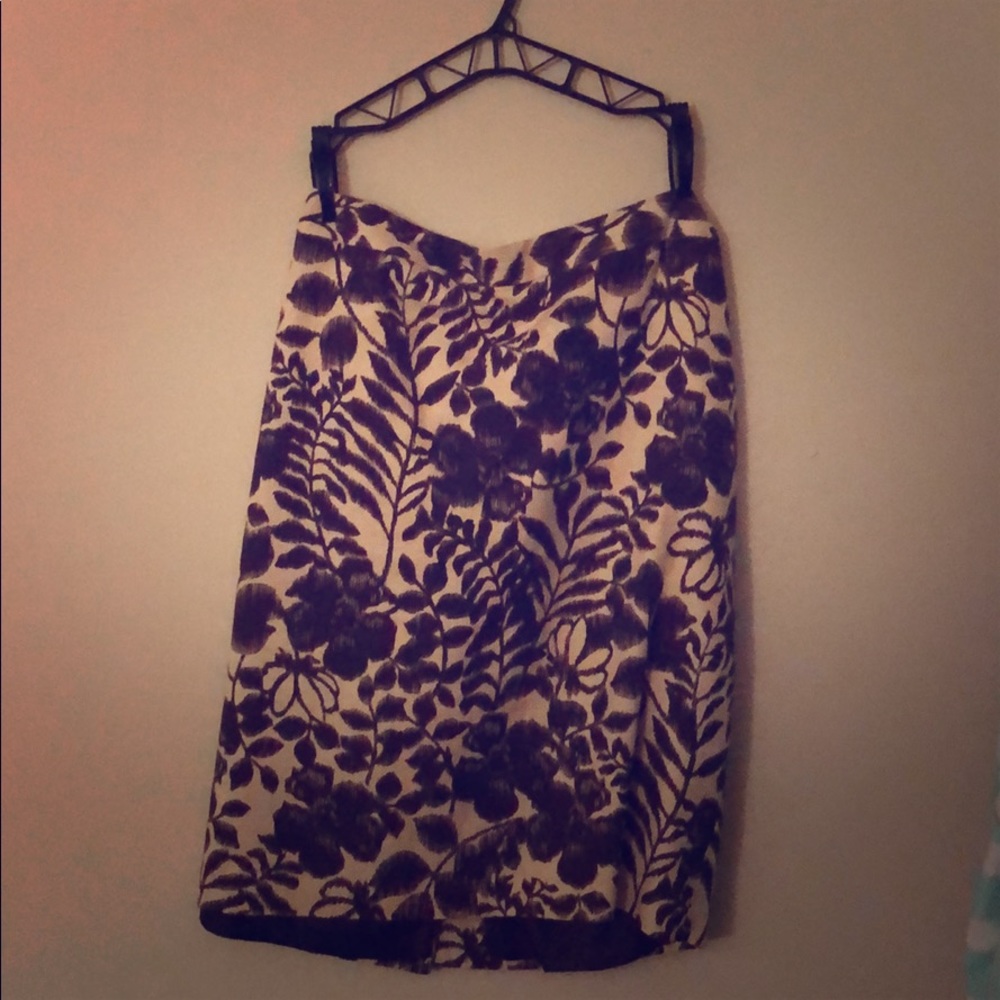 Printed Pencil Skirt